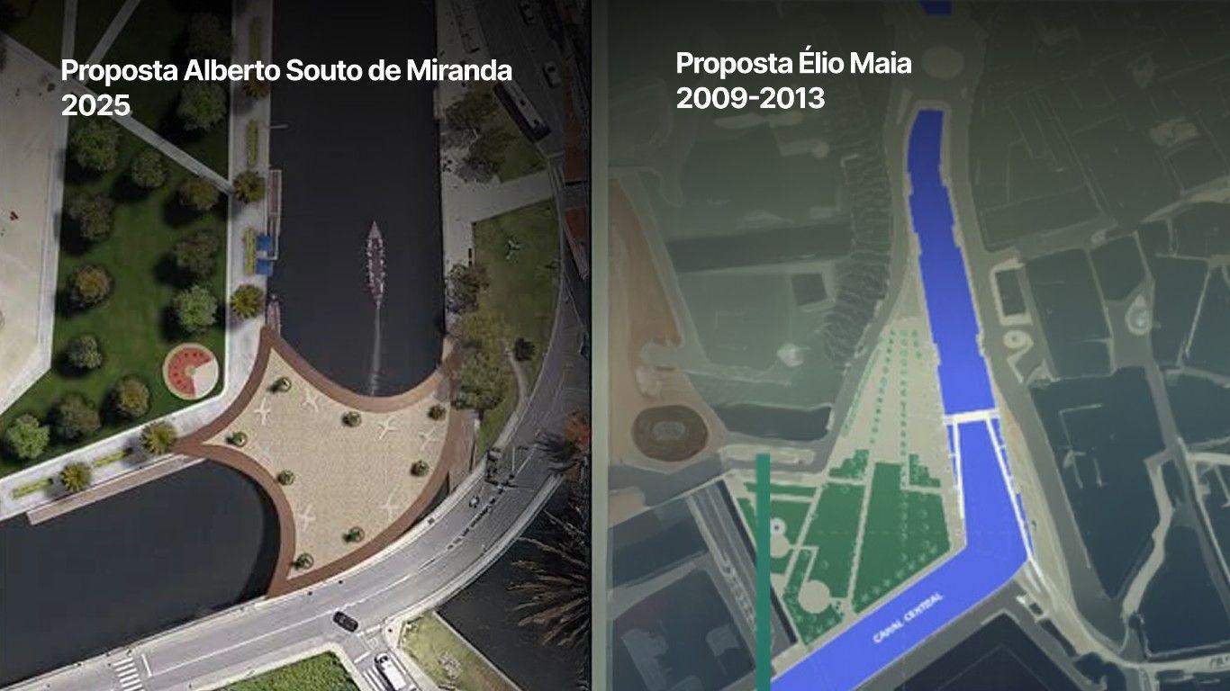 Alberto Souto foi contra uma ponte no Canal Central no passado e agora propõe uma nova?