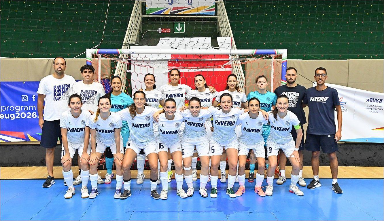 Futsal feminino do UAveiro conquista prata no Campeonato Europeu Universitário, em Salerno